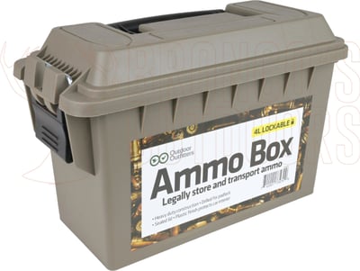 Outdoor Outfitters Polymer Lockable Ammo Box .30 Cal 4L