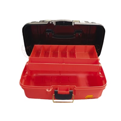 Plano 6101 One-Tray Tackle Box + Berkley Octopus Beak Hook 50 Hooks