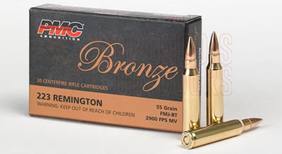PMC Bronze .223 Rem 55gr FMJ-BT 200 Rounds