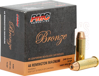 PMC Bronze Series .44 Rem Mag 240gr TCSP