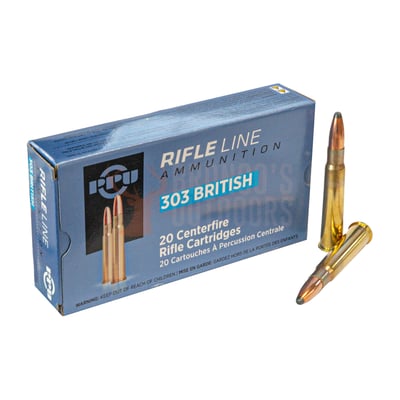 PPU Rifle Line .303 British 180gr SP BT 20 Rounds