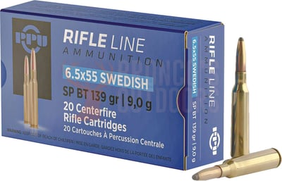 PPU Rifle Line 6.5x55 Swede 139gr SP BT