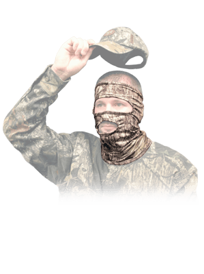 Primos Stretch Fit 3/4 Mask Mossy Oak