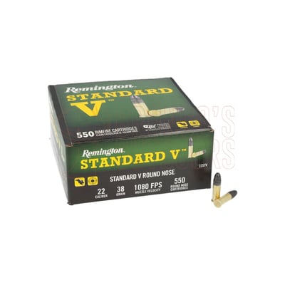 Remington Standard V .22 LR 38gr LRN 550 Rounds
