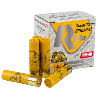Rio Royal Blue Steel 20ga 2 3/4" 24gm Steel 25 Rounds