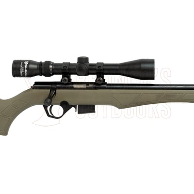Rossi 8122M Green Stock .22 WMR + 3-9x40 Scope + Suppressor