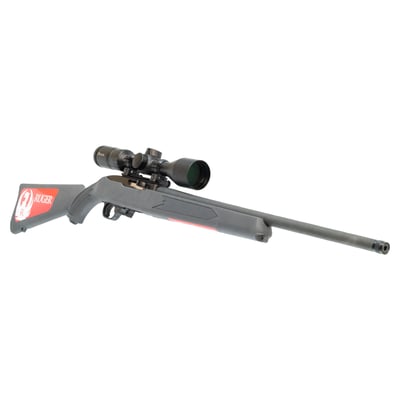 Ruger 10/22 Blued Synthetic Carbine Threaded .22 LR + Burris Fullfield IV Riflescope 2.5-10x42mm Ballistic E3 Reticle + Stealth Steel Weaver Scope Rings 1" Low