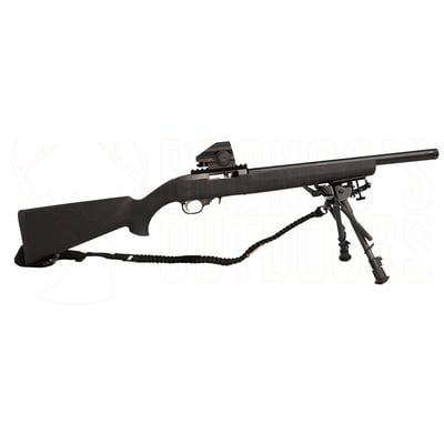 Ruger 10/22 Hogue SR-X .22 LR Rifle + Paracord Sling + Bipod + Red Dot Sight