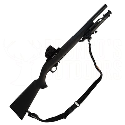 Ruger 10/22 Hogue SR-X .22 LR Rifle + Paracord Sling + Bipod + Red Dot Sight