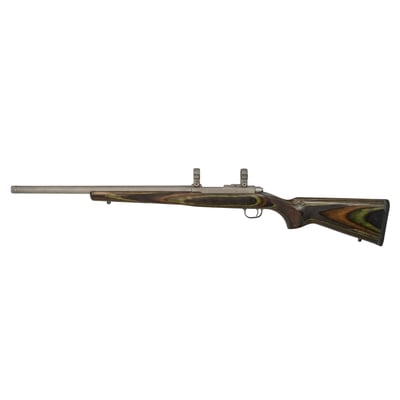 Ruger 77/17 Stainless .17 WSM Green Laminate 18.5" + Winchester Varmint HV 20gr HP 100 Rounds