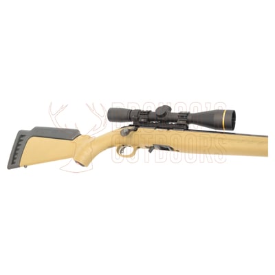 Ruger American Ranch Rimfire Blued 16" Threaded Tan .22 LR + Leupold VX-Freedom Creedmoor 4-12x40 + DPT Suppressor
