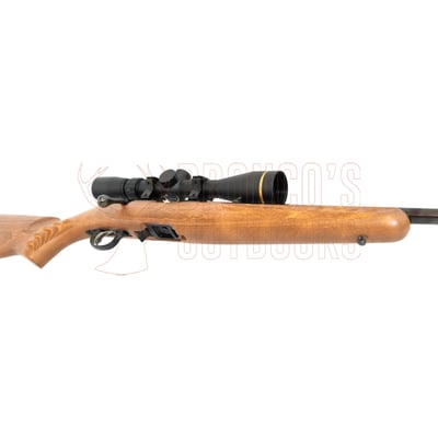 Ruger American Rimfire Wood .22 LR 22" + Leupold VX-Freedom 3-9x40 Hunt-Plex Riflescope + Stealth 3/8 Dovetail Alloy Rings 1"