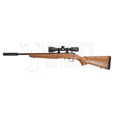 Ruger American Rimfire Wood Threaded .22 LR + Burris Fullfield 3-12x42mm Plex KSB + Suppressor