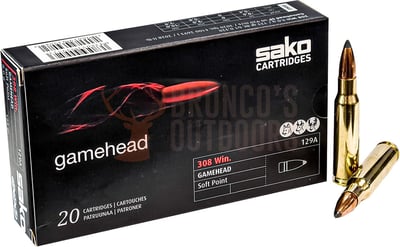 Sako Gamehead .308 Win 123gr SP 20 Rounds