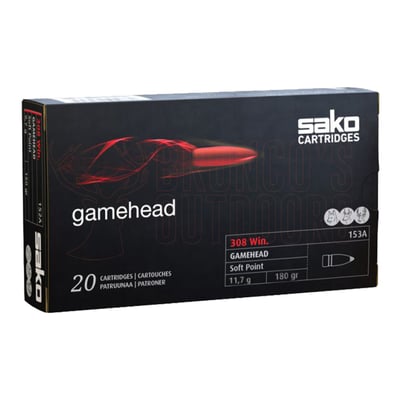 Sako Gamehead .308 Win 180gr SP 20 Rounds