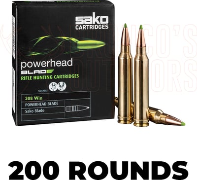 Sako Powerhead Blade .308 Win 162gr Blade Tip 200 Rounds