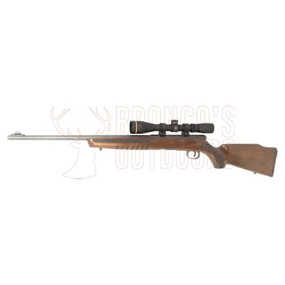 Savage B17 G Blued Wood .17 HMR + Leupold VX-Freedom Riflescope 3-9x40mm 1" CDS Tri MOA