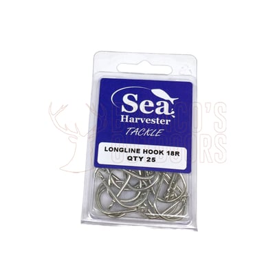 Sea Harvester Longline Hooks Size 18 25 Pack