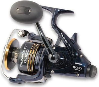 Shimano Thunnus CI4 8000 Baitrunner Reel + Shakespeare Ugly Stik Gold 5'6" 10-15kg Rod