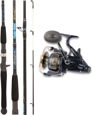 Shimano Thunnus CI4 8000 Baitrunner Reel + Shakespeare Ugly Stik Gold 5'6" 10-15kg Rod