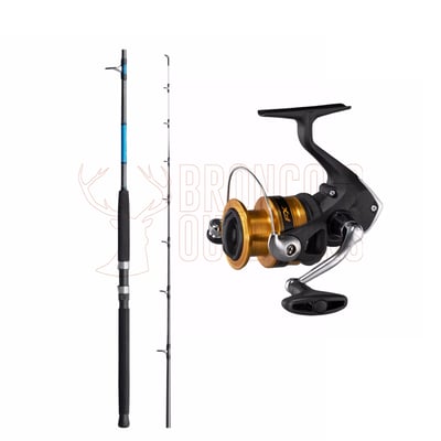 Shimano Aquatip Spin Rod 6'6" 3-6kg 4-Piece + Shimano FX2500 Spinning Reel