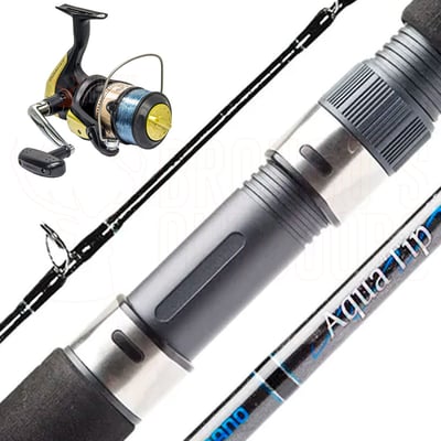 Shimano Aquatip Surf Spin Rod 14' 3-Piece 6-12kg + Shimano Hyperloop 6000FB Spinning Reel