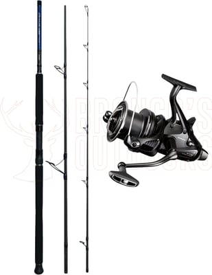 Shimano Dynaflare Fishing Rod 14'6" 10-15kg + Shimano Big Baitrunner 14000XT Long Cast Fishing Reel