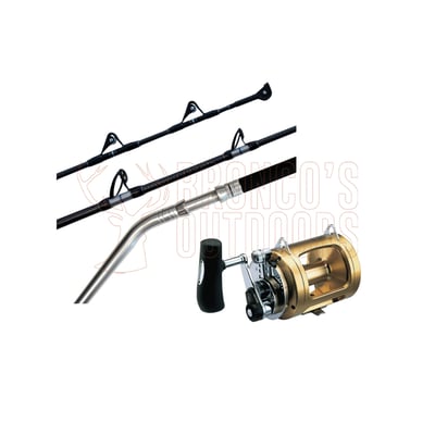 Shimano Status Bluewater Game Rod 5'6" 24-37kg Bent Butt Roller Tip + Shimano Tiagra 50WLRS Reel