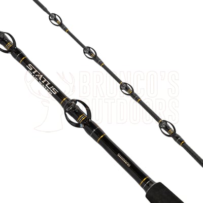 Shimano Status Bluewater Game Rod 5'6" 24-37kg Bent Butt Roller Tip + Shimano Tiagra 80W Reel