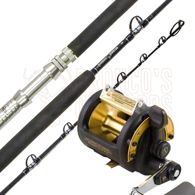 Shimano Status Bluewater Game Rod 5'6" 37kg Straight Butt Roller Tip + Shimano TLD50LRS 2-Speed Reel