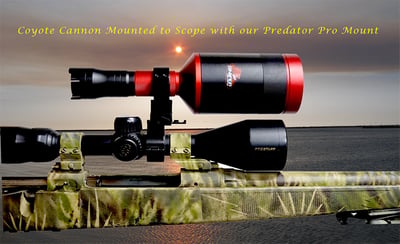 Sniper Hog Lights Coyote Cannon Light Red LED + Predator Pro Mount + 21700 Batteries & Charger
