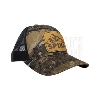 Spika Patch Trucker Cap Mountain Camo Black