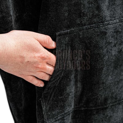 Stoney Creek Adults Towel Hoodie Black