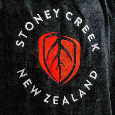 Stoney Creek Adults Towel Hoodie Black