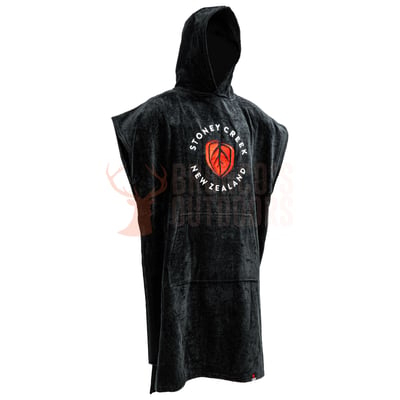 Stoney Creek Adults Towel Hoodie Black