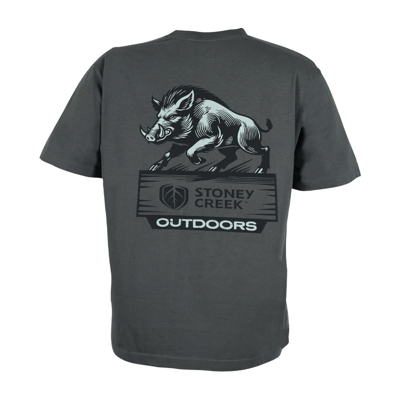 Stoney Creek Pig Tee Grey