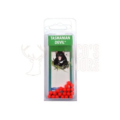 Tasmanian Devil Red Bead 5mm