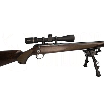 Tikka T1x Hunter .17 HMR 20" + Burris Droptine Rimfire 3-9x40mm Ballistic Plex Scope + Suppressor 1/2-20 Thread