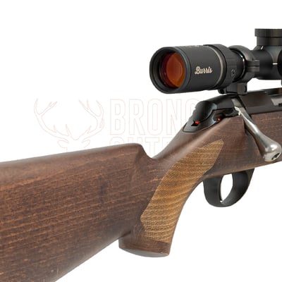 Tikka T1x Hunter .22 LR 16" Wood + Burris Droptine Rimfire 3-9x40 Ballistic Plex + 1/2-20 Suppressor