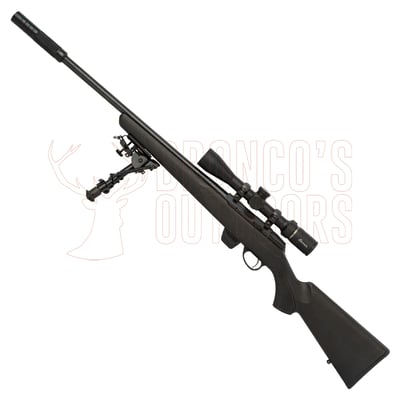 Tikka T1x MTR .22 LR 20" + Burris Droptine Rimfire 3-9x40mm Ballistic Plex + Suppressor 1/2-20 + Hy-Skor 6-9" Swivel Bipod
