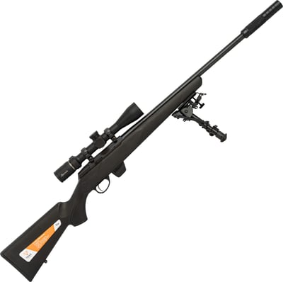 Tikka T1x MTR .22 LR 20" Left Hand + Burris Droptine Rimfire Scope 3-9x40mm Ballistic Plex + 1/2-20 Suppressor
