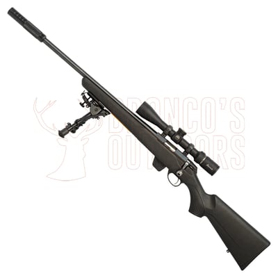 Tikka T1x MTR .22 LR 20" Left Hand + Burris Droptine Rimfire Scope 3-9x40mm Ballistic Plex + 1/2-20 Suppressor