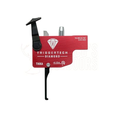 TriggerTech Diamond Trigger Tikka Black Straight-Flat Right-Hand