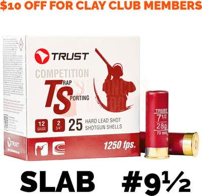 Trust Competition Trap Sporting Red 12ga 2 3/4" 28gm #9.5 25 Rounds