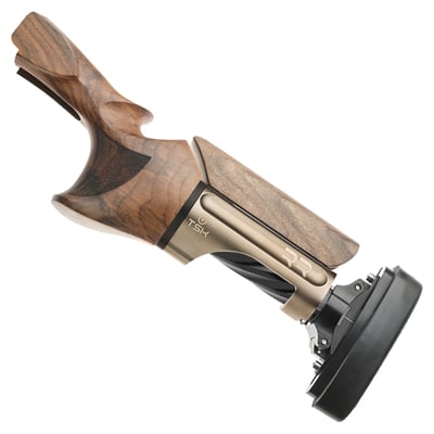 TSK RR Reduced Recoil Adjustable Stock for Beretta 692/694, Trap, Large Right Hand Grip, Black Pearl Pipe Bridge, Wood 40mm Comb, 140mm Black Pearl Pipe, Microcell 32mm Pad