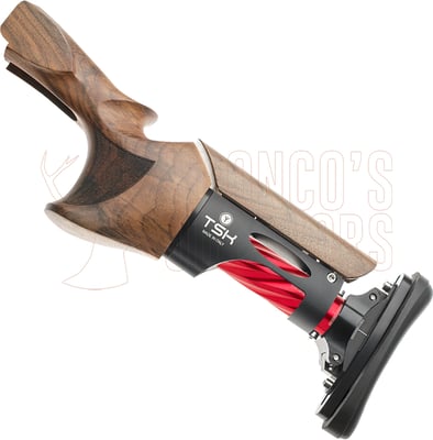 TSK Trap Shotgun Stock Beretta 694 Small Right Hand Black Walnut Wood 32mm Comb 120mm Red Pipe Microcell Shaped 15mm Pad