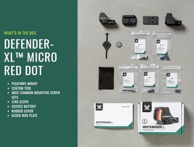Vortex Defender-XL Red Dot Sight 2 MOA