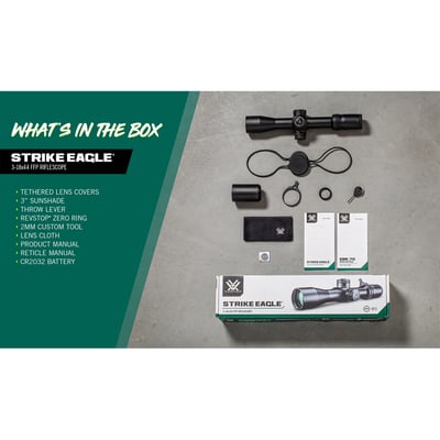 Vortex Strike Eagle Riflescope 3-18x44 FFP EBR-7C MOA