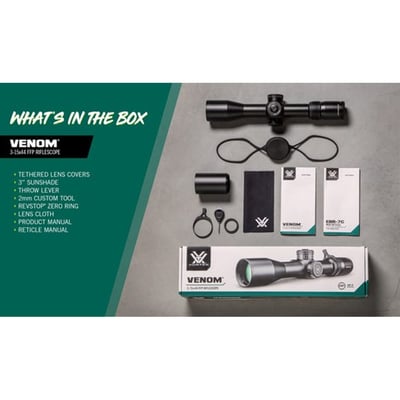 Vortex Venom Rifle Scope 3-15x44mm FFP EBR-7C MRAD