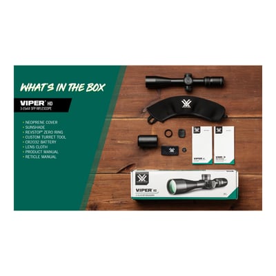 Vortex Viper HD Riflescope 3-15x44 SFP BDC MOA